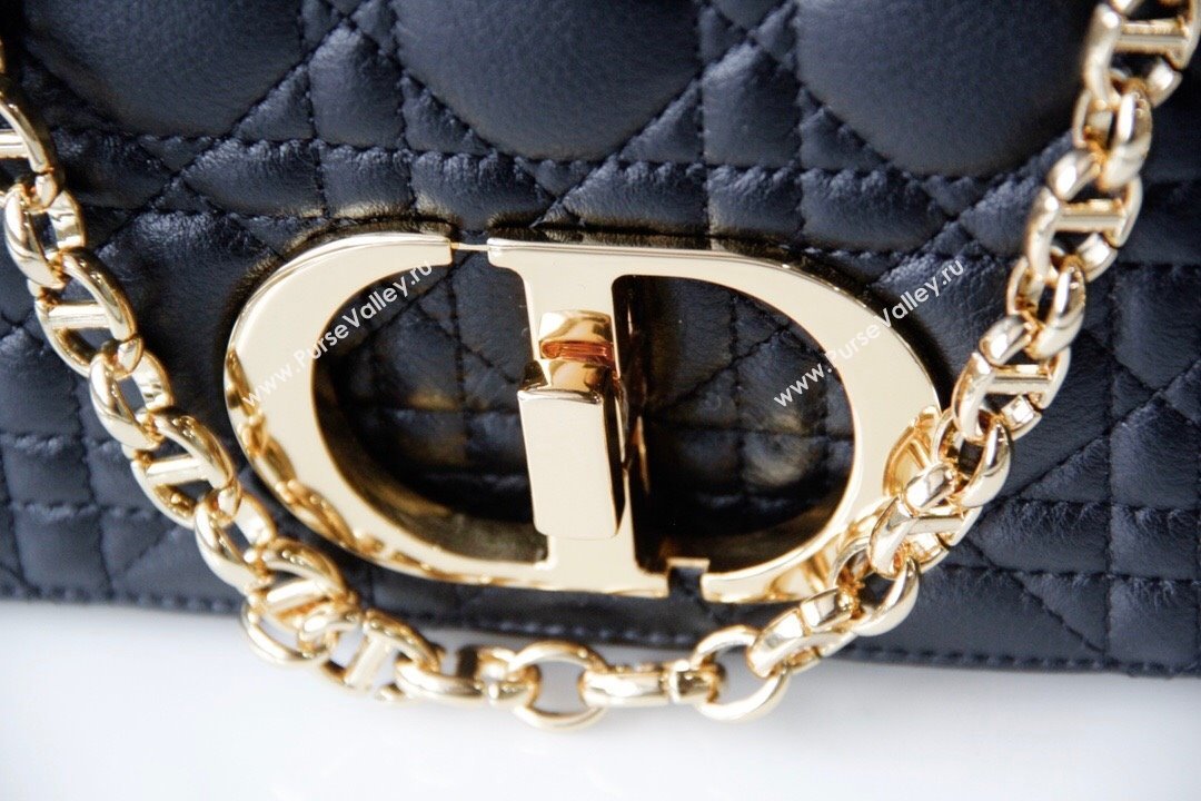 Dior Medium Caro Chain Bag in Soft Cannage Calfskin Black 2024 (DMZ-24052220)