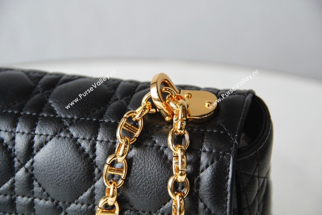 Dior Medium Caro Chain Bag in Soft Cannage Calfskin Black 2024 (DMZ-24052220)