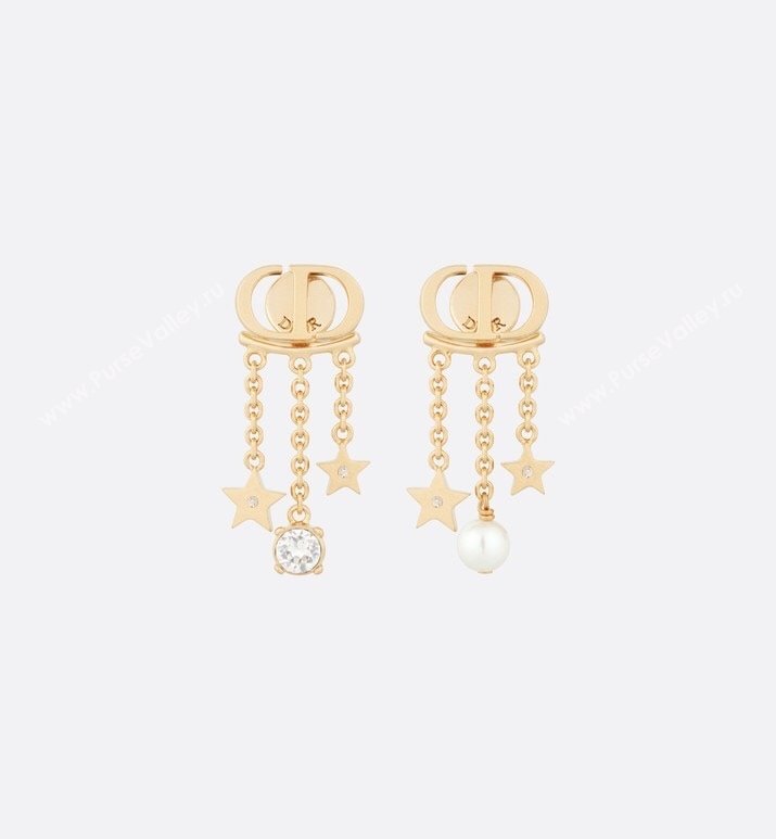 Dior Star CD Earrings D13031 Gold 2024 (YF-24013031)