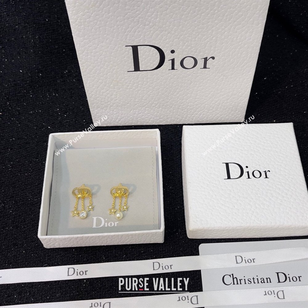 Dior Star CD Earrings D13031 Gold 2024 (YF-24013031)