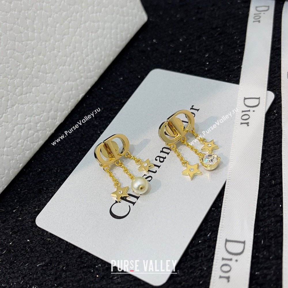 Dior Star CD Earrings D13031 Gold 2024 (YF-24013031)