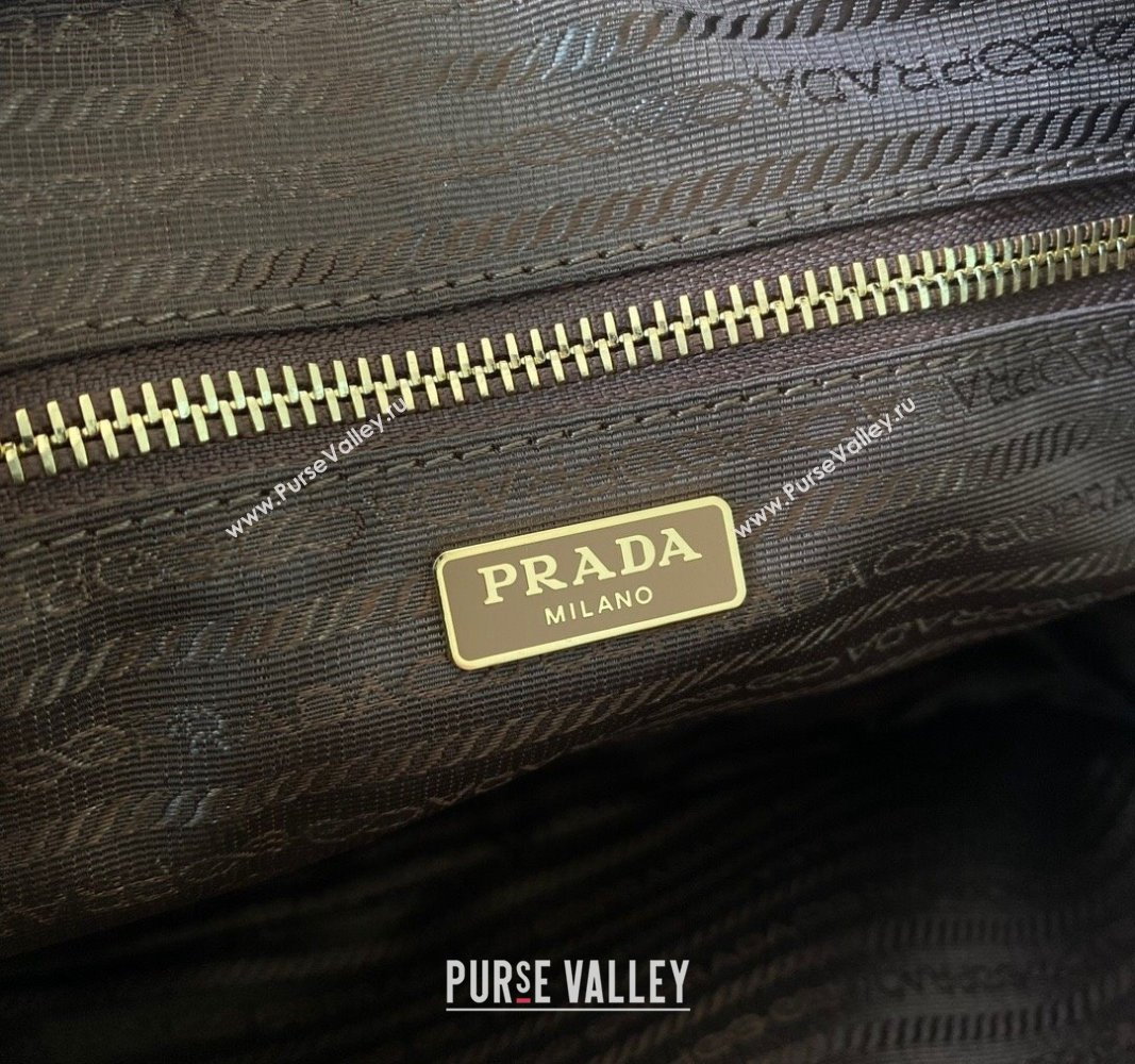 Prada Saffiano Leather Top Handle Bag 1BA328 Brown 2024 (YZ-240921048)