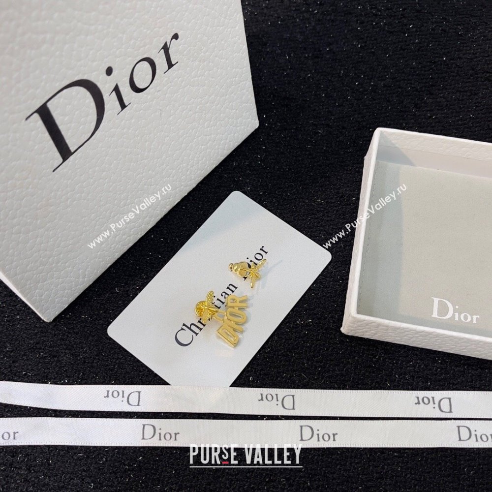 Dior Bee Earrings D13032 Gold 2024 (YF-24013032)