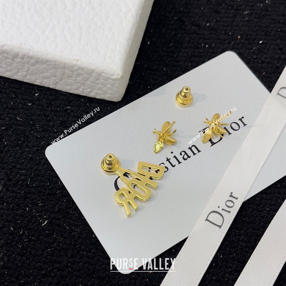 Dior Bee Earrings D13032 Gold 2024 (YF-24013032)