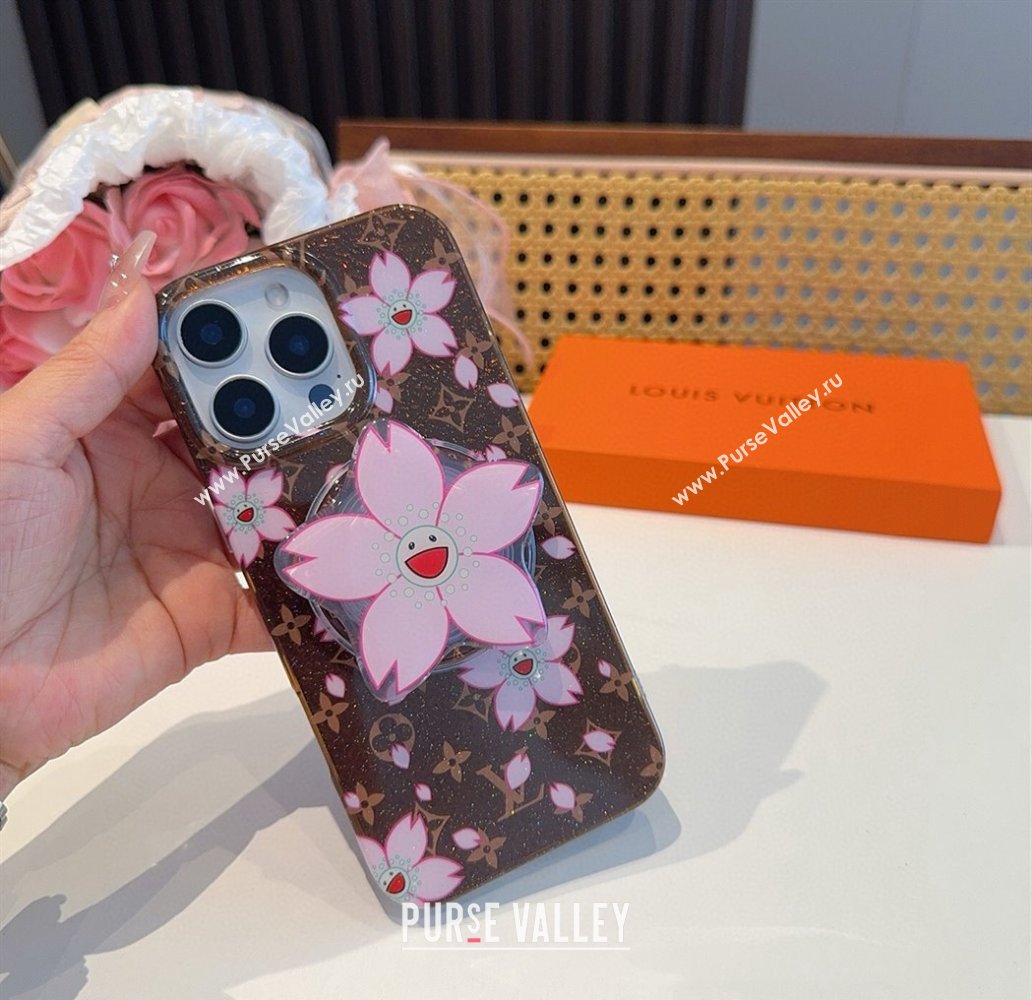 Louis Vuitton LV x TM Cherry iPhone Holder Brown2 2025 0512 (SHI-250512143)