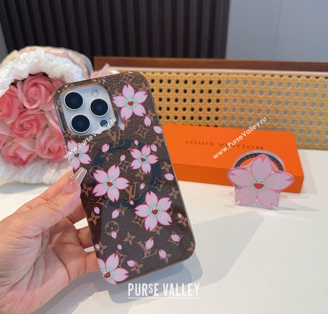 Louis Vuitton LV x TM Cherry iPhone Holder Brown2 2025 0512 (SHI-250512143)