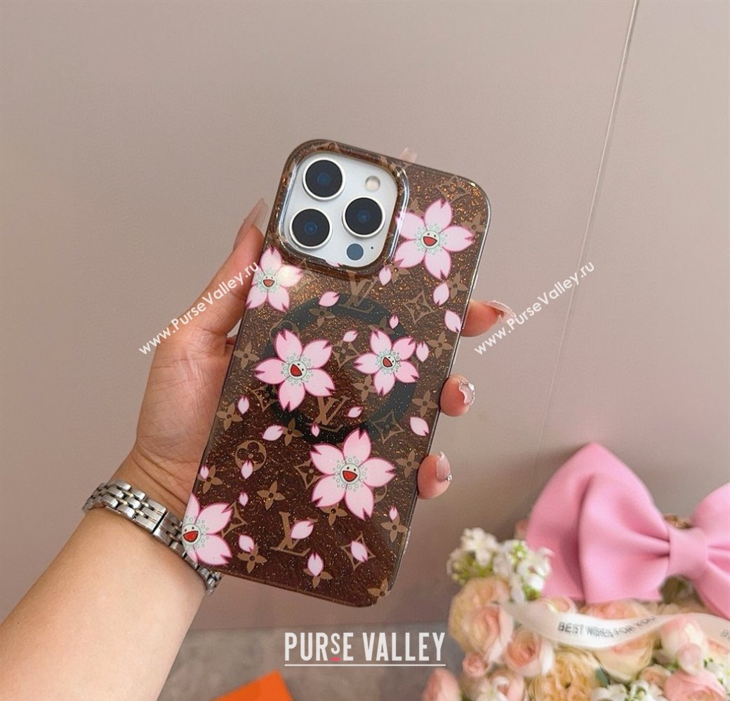 Louis Vuitton LV x TM Cherry iPhone Holder Brown2 2025 0512 (SHI-250512143)