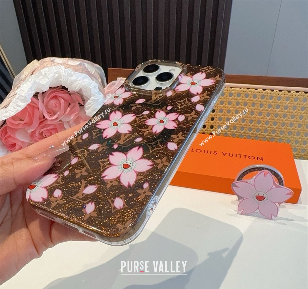 Louis Vuitton LV x TM Cherry iPhone Holder Brown2 2025 0512 (SHI-250512143)
