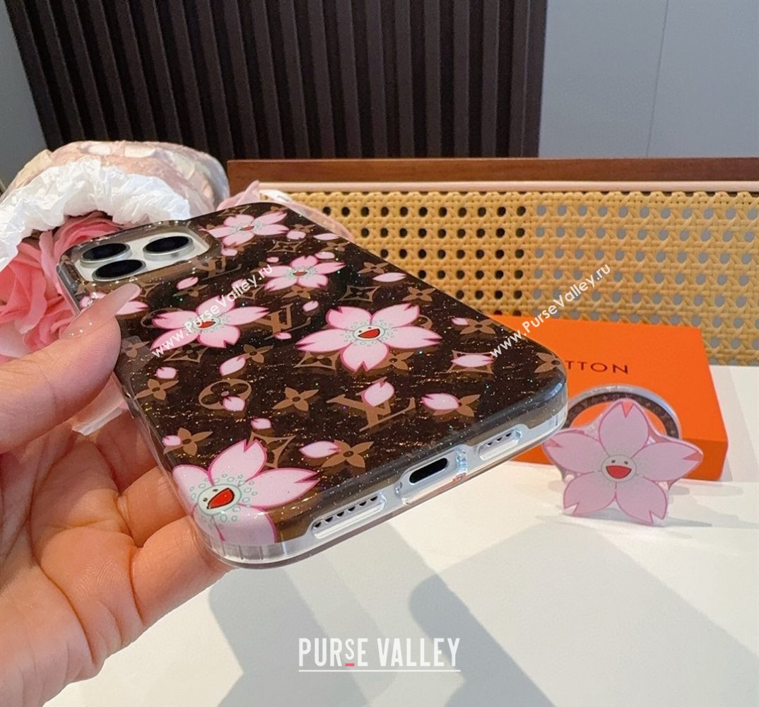 Louis Vuitton LV x TM Cherry iPhone Holder Brown2 2025 0512 (SHI-250512143)