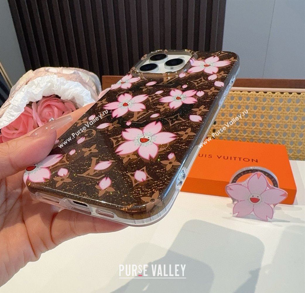 Louis Vuitton LV x TM Cherry iPhone Holder Brown2 2025 0512 (SHI-250512143)