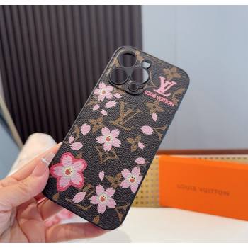 Louis Vuitton LV x TM Cherry iPhone Holder Brown/Pink 2025 0512 (SHI-250512141)