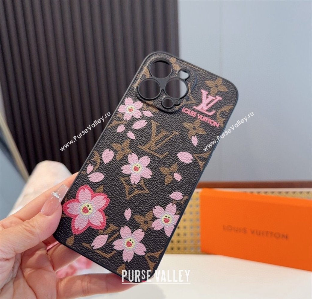 Louis Vuitton LV x TM Cherry iPhone Holder Brown/Pink 2025 0512 (SHI-250512141)