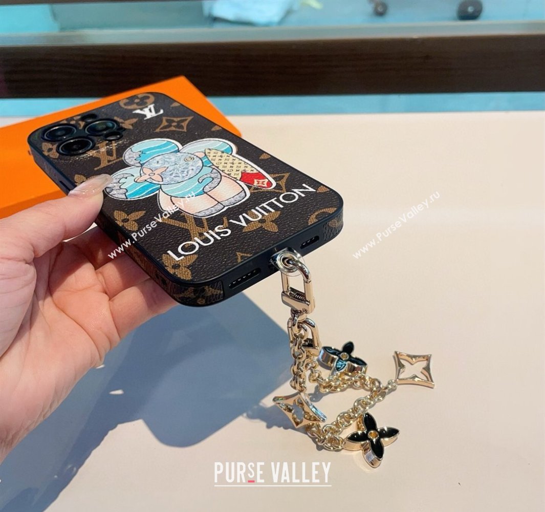 Louis Vuitton Vivienne Surfing iPhone Holder Brown 2025 0512 (SHI-250512147)
