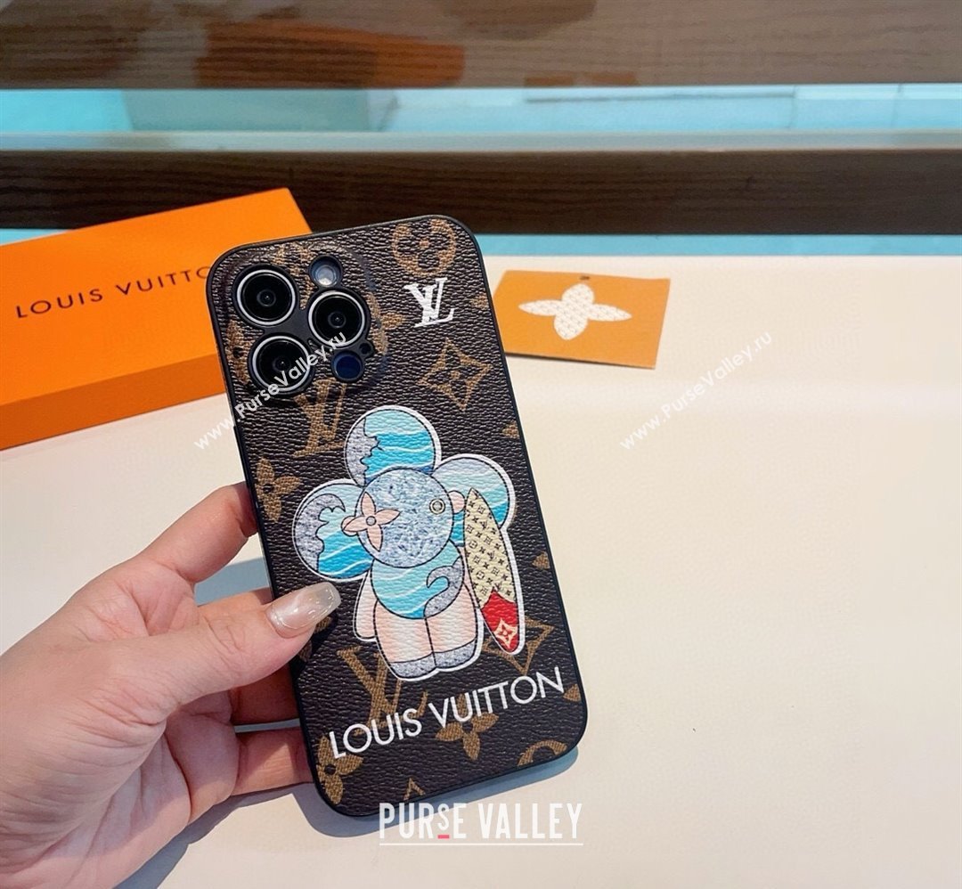 Louis Vuitton Vivienne Surfing iPhone Holder Brown 2025 0512 (SHI-250512147)
