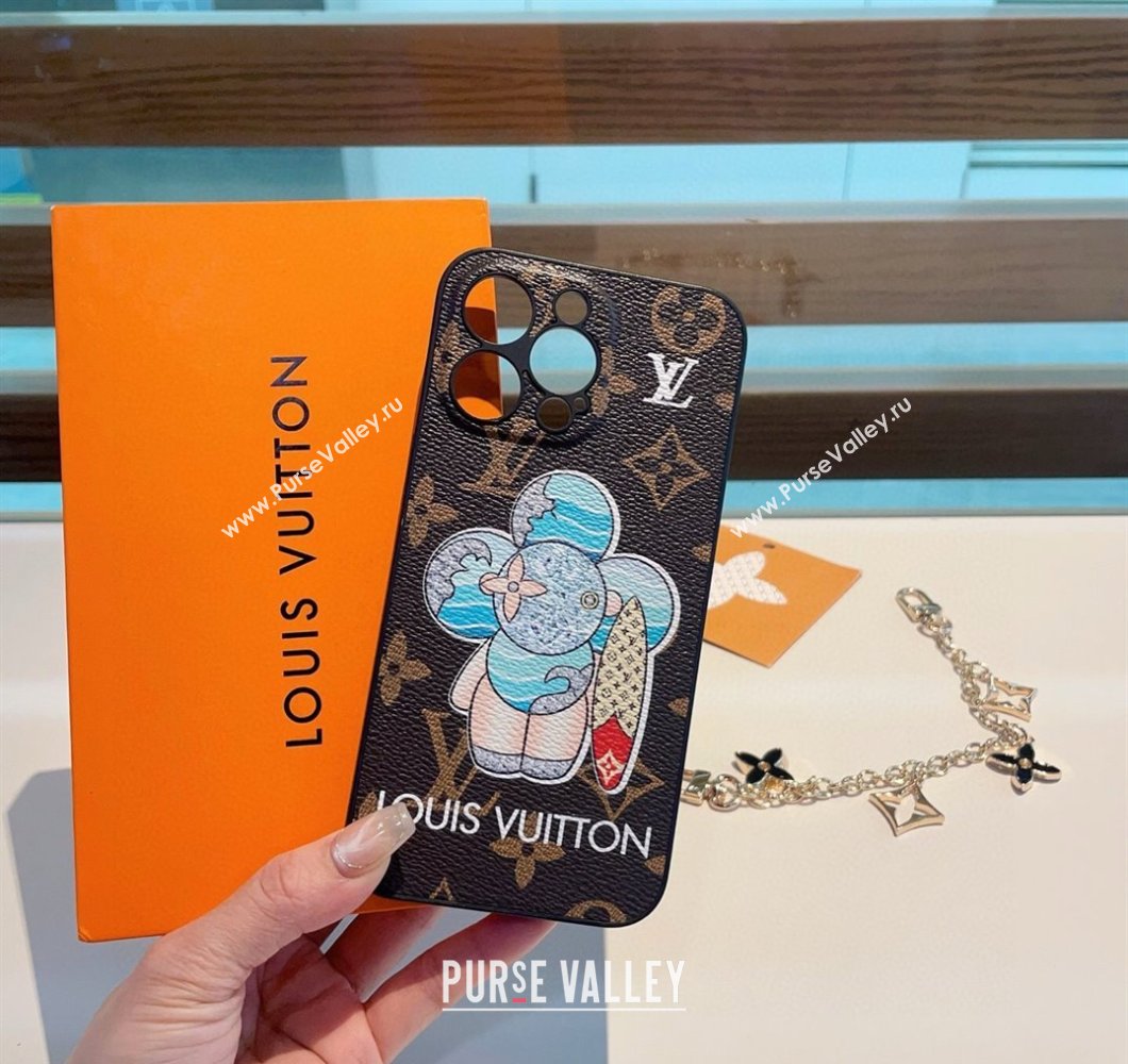 Louis Vuitton Vivienne Surfing iPhone Holder Brown 2025 0512 (SHI-250512147)