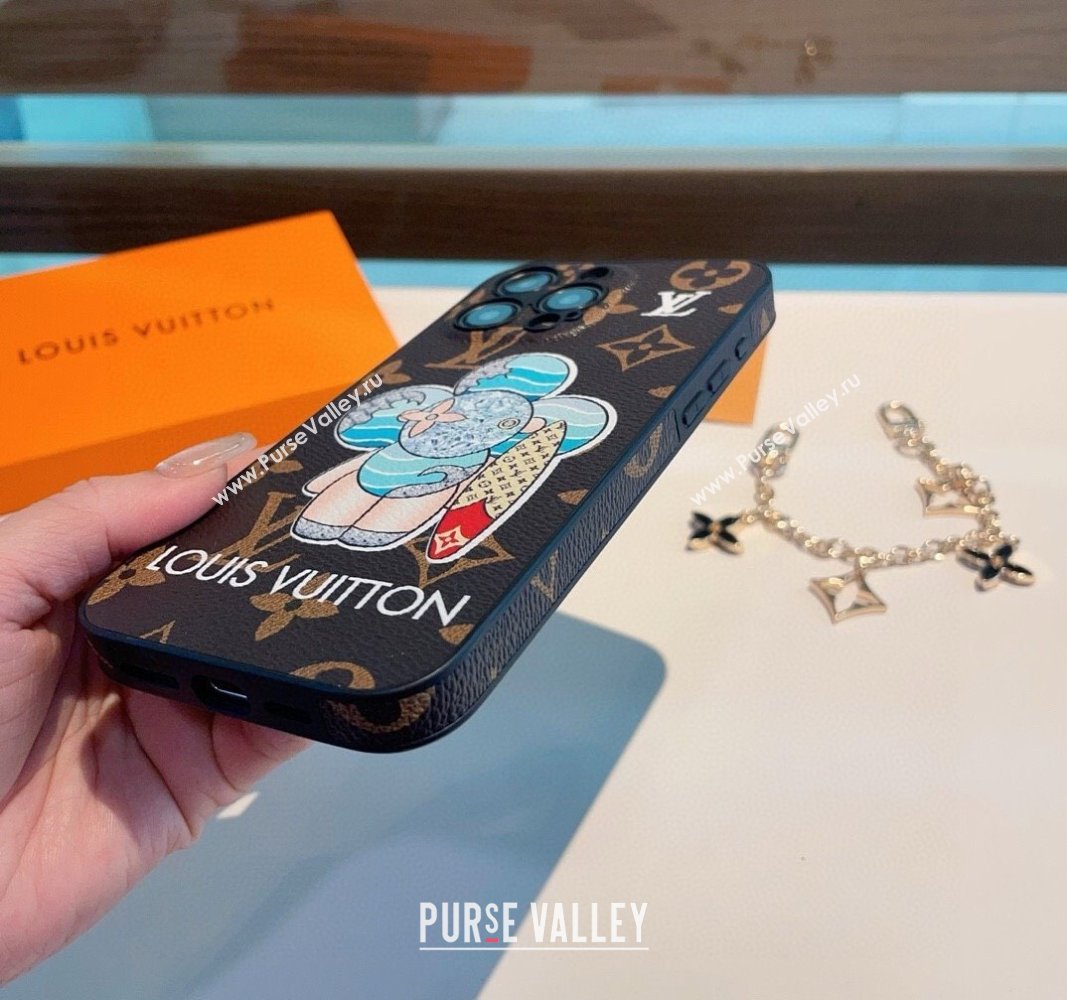 Louis Vuitton Vivienne Surfing iPhone Holder Brown 2025 0512 (SHI-250512147)