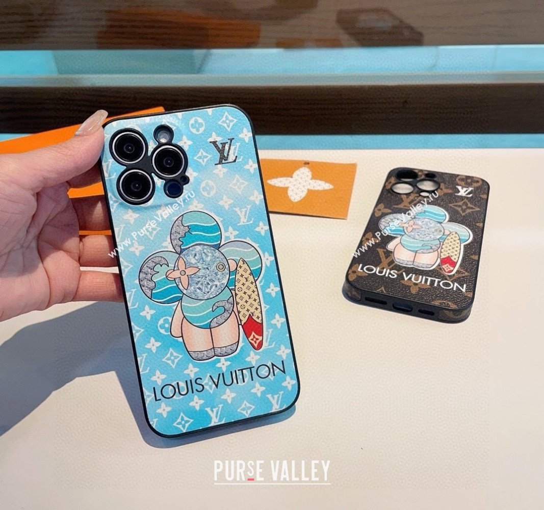 Louis Vuitton Vivienne Surfing iPhone Holder Blue 2025 0512 (SHI-250512148)