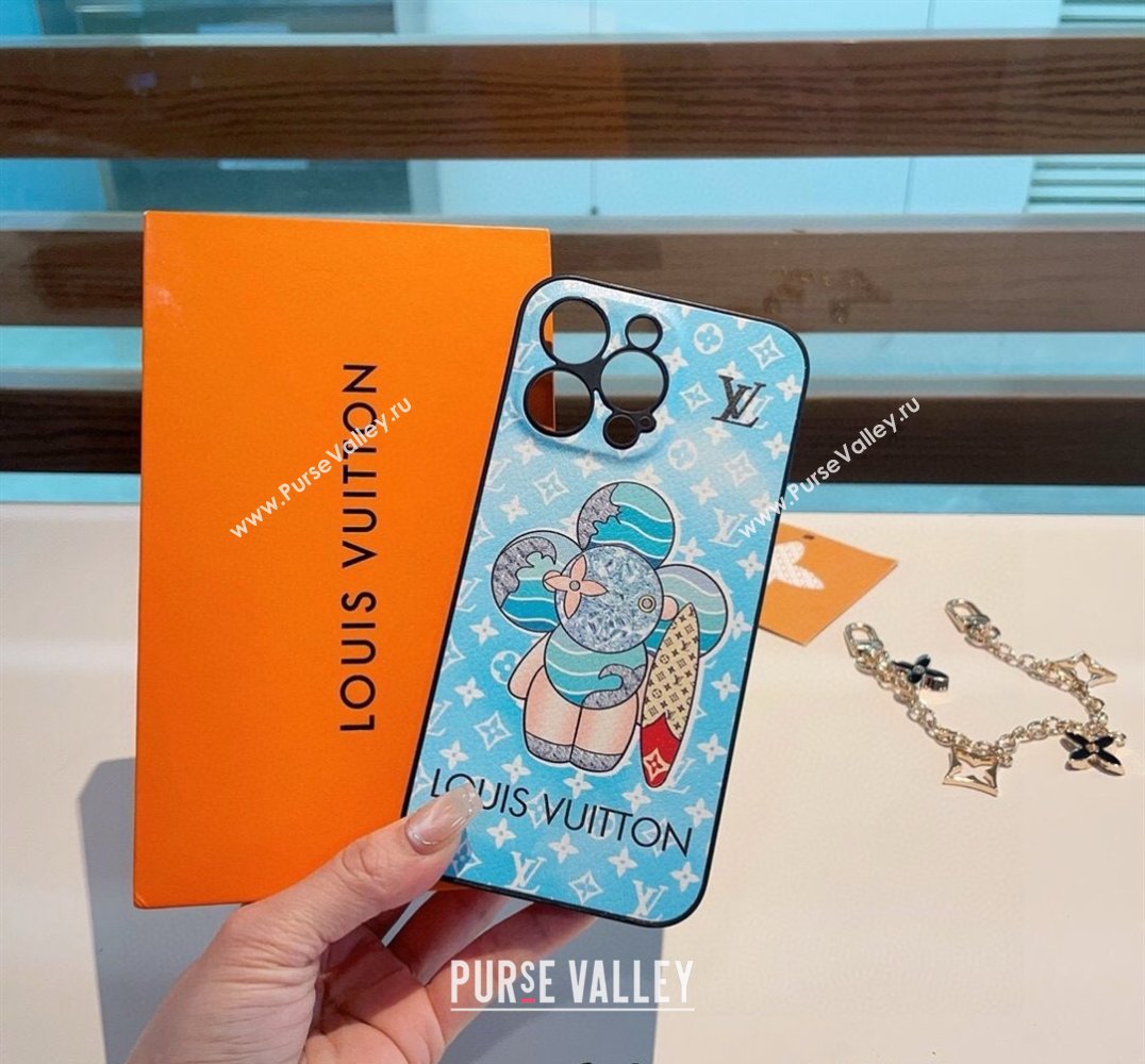 Louis Vuitton Vivienne Surfing iPhone Holder Blue 2025 0512 (SHI-250512148)