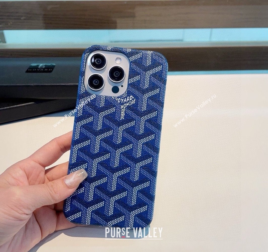 Goyard iPhone Case Blue 2025 0311 (A-250311029)