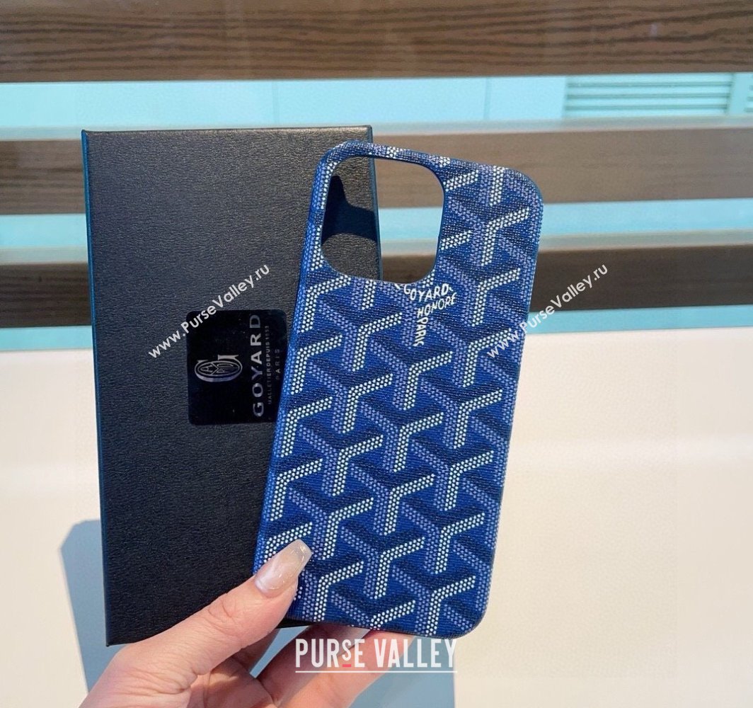 Goyard iPhone Case Blue 2025 0311 (A-250311029)