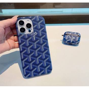 Goyard iPhone Case Blue 2025 0311 (A-250311029)