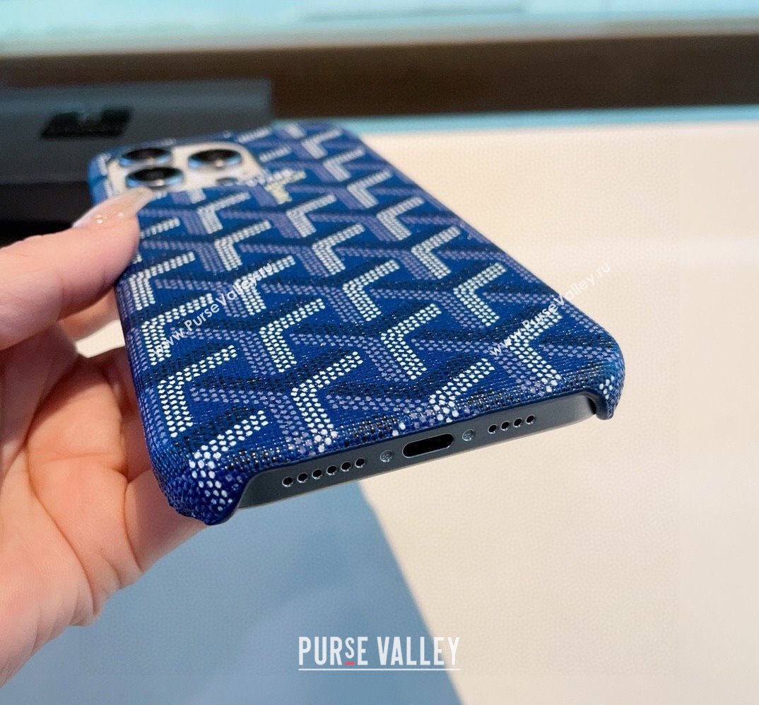 Goyard iPhone Case Blue 2025 0311 (A-250311029)