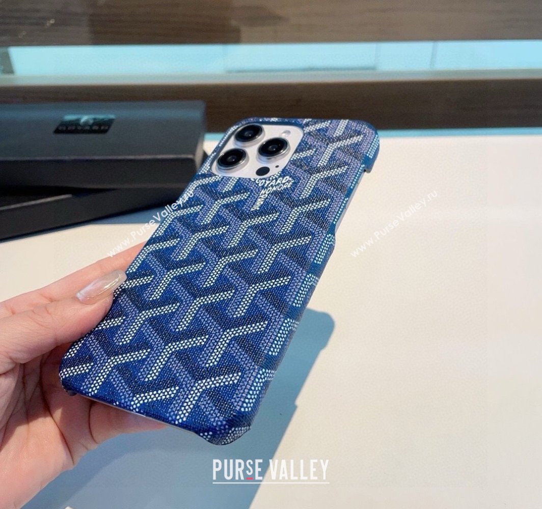 Goyard iPhone Case Blue 2025 0311 (A-250311029)