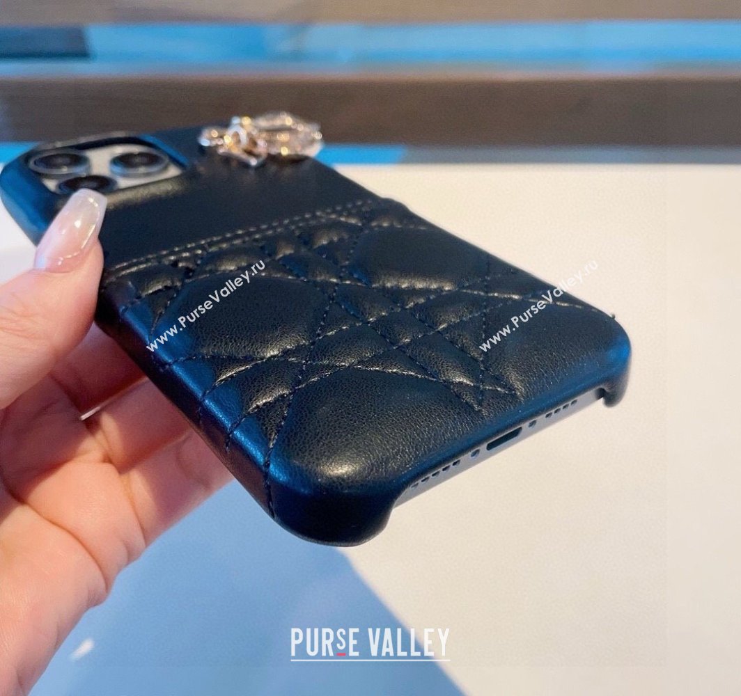 Dior Cannage iPhone Case Black 2025 0311 (A-250311035)