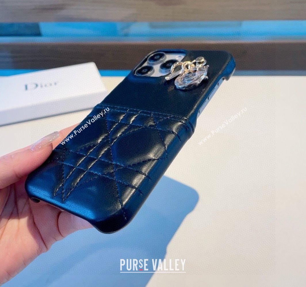 Dior Cannage iPhone Case Black 2025 0311 (A-250311035)