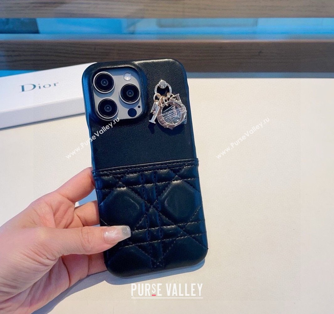 Dior Cannage iPhone Case Black 2025 0311 (A-250311035)