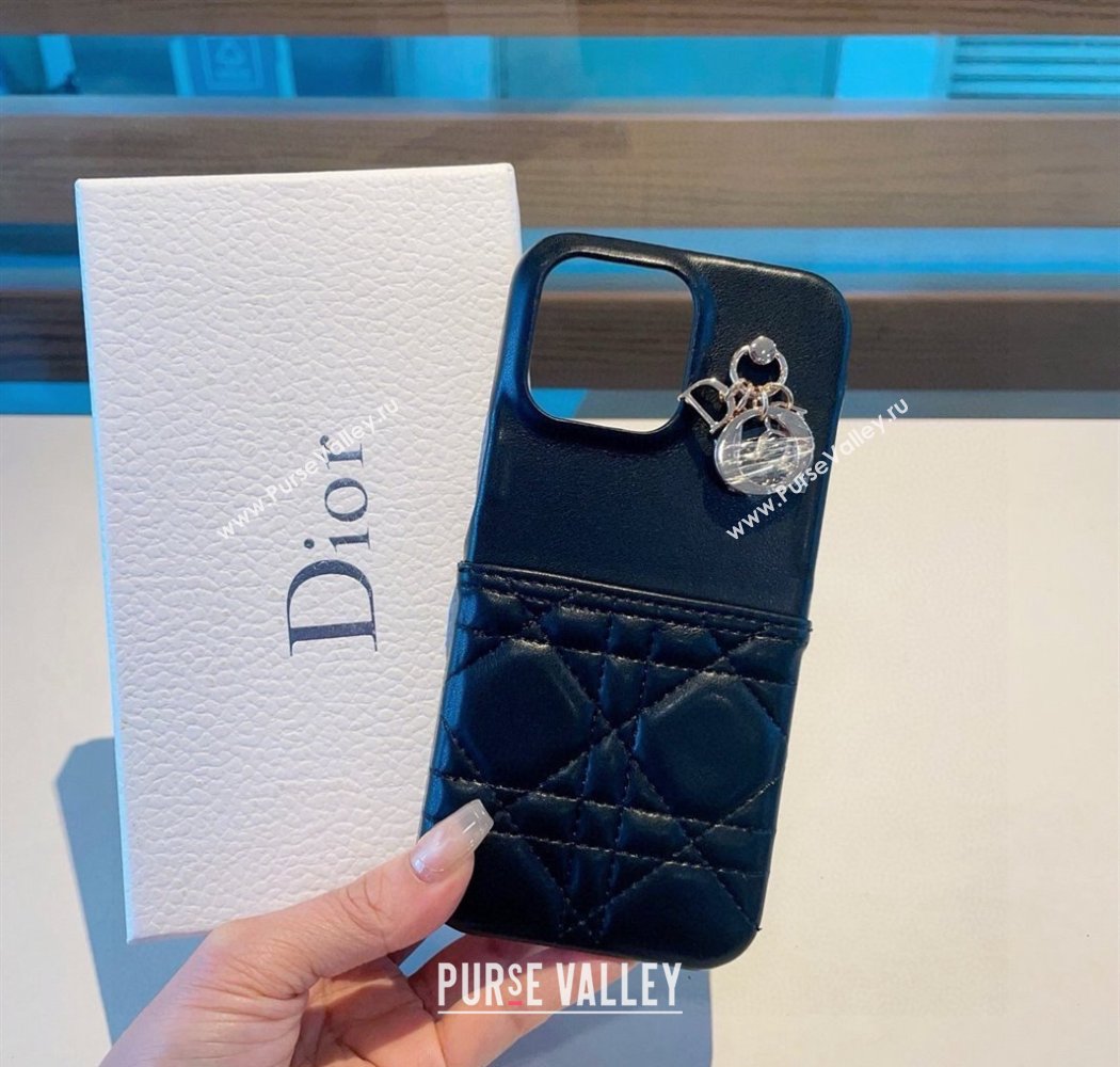 Dior Cannage iPhone Case Black 2025 0311 (A-250311035)