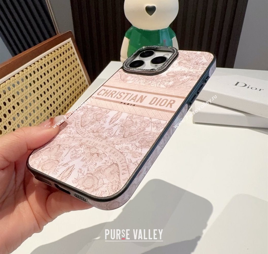Dior Toile de Jouy iPhone Holder Light Pink 2025 0311 (A-250311043)