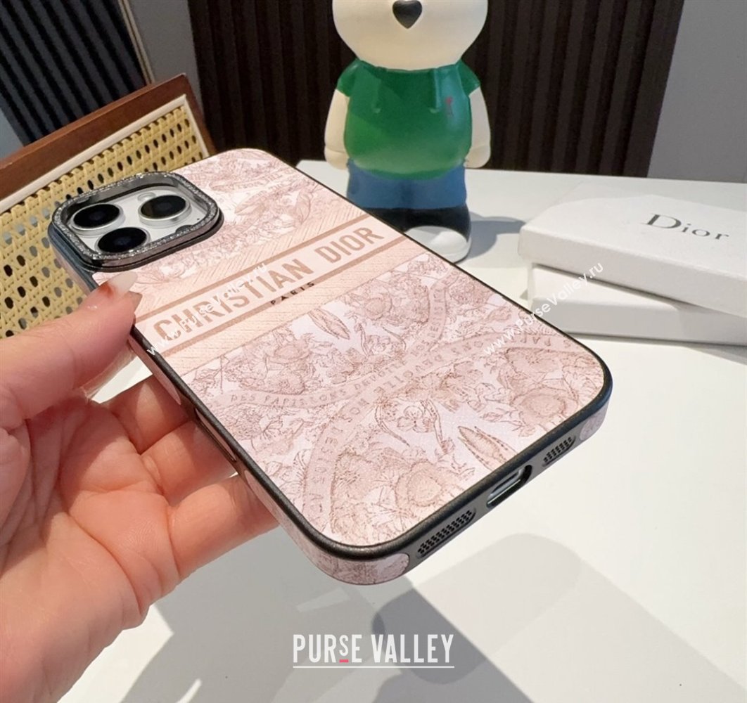 Dior Toile de Jouy iPhone Holder Light Pink 2025 0311 (A-250311043)