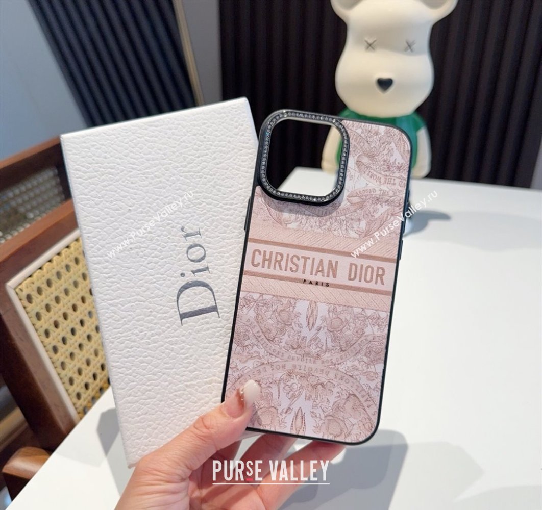 Dior Toile de Jouy iPhone Holder Light Pink 2025 0311 (A-250311043)