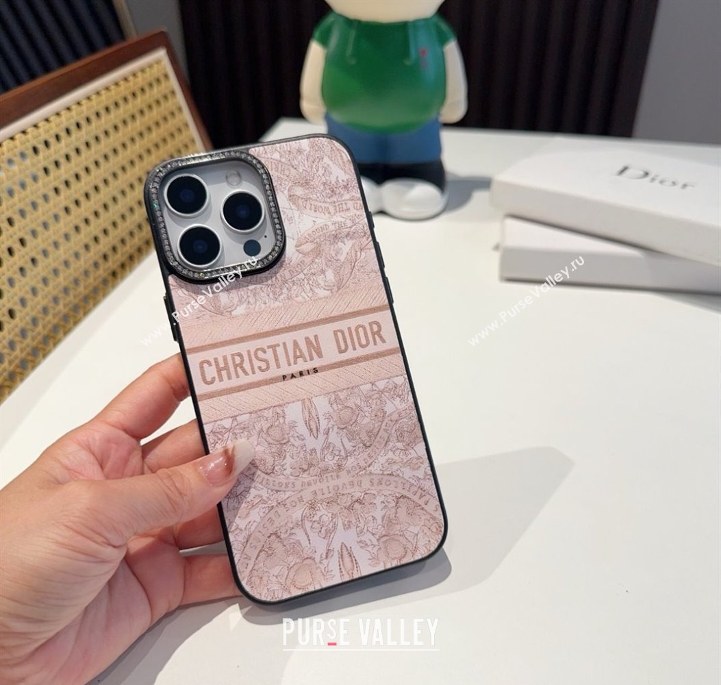 Dior Toile de Jouy iPhone Holder Light Pink 2025 0311 (A-250311043)