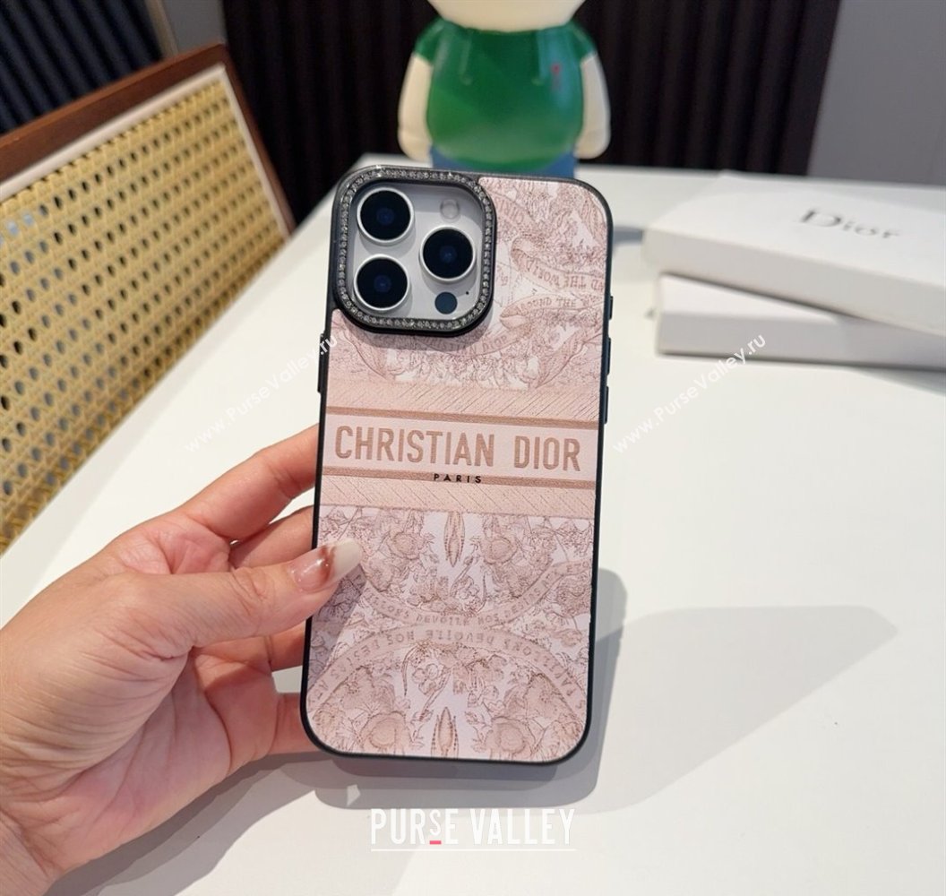 Dior Toile de Jouy iPhone Holder Light Pink 2025 0311 (A-250311043)