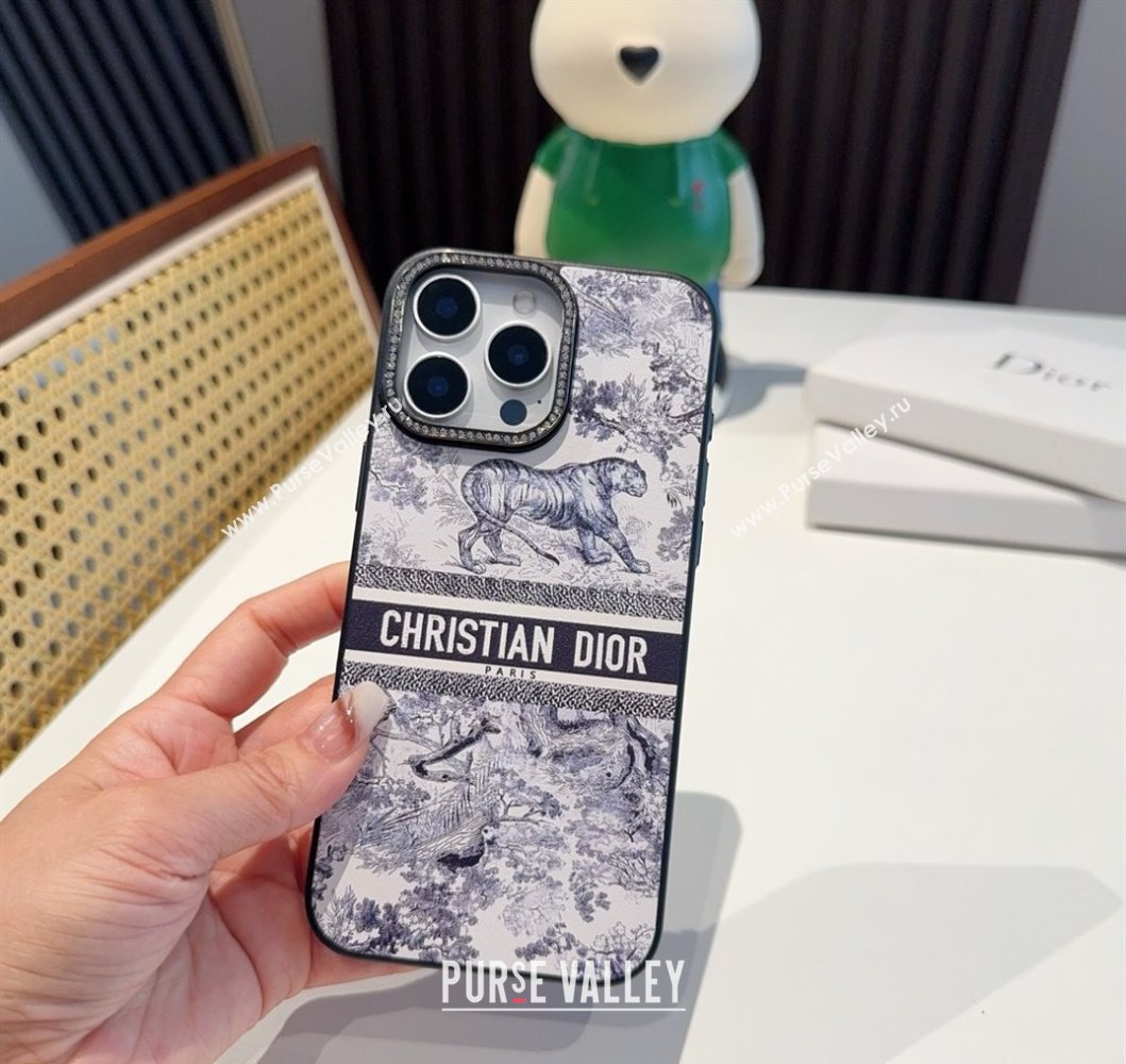 Dior Toile de Jouy iPhone Holder Blue 2025 0311 (A-250311044)