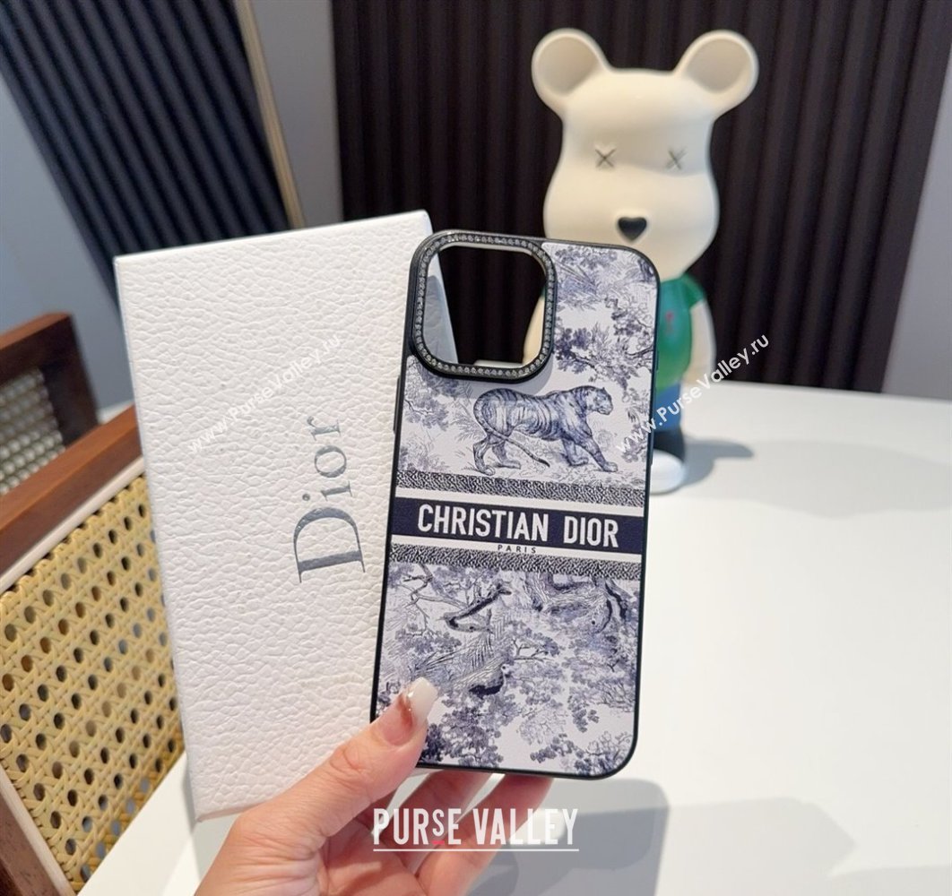 Dior Toile de Jouy iPhone Holder Blue 2025 0311 (A-250311044)