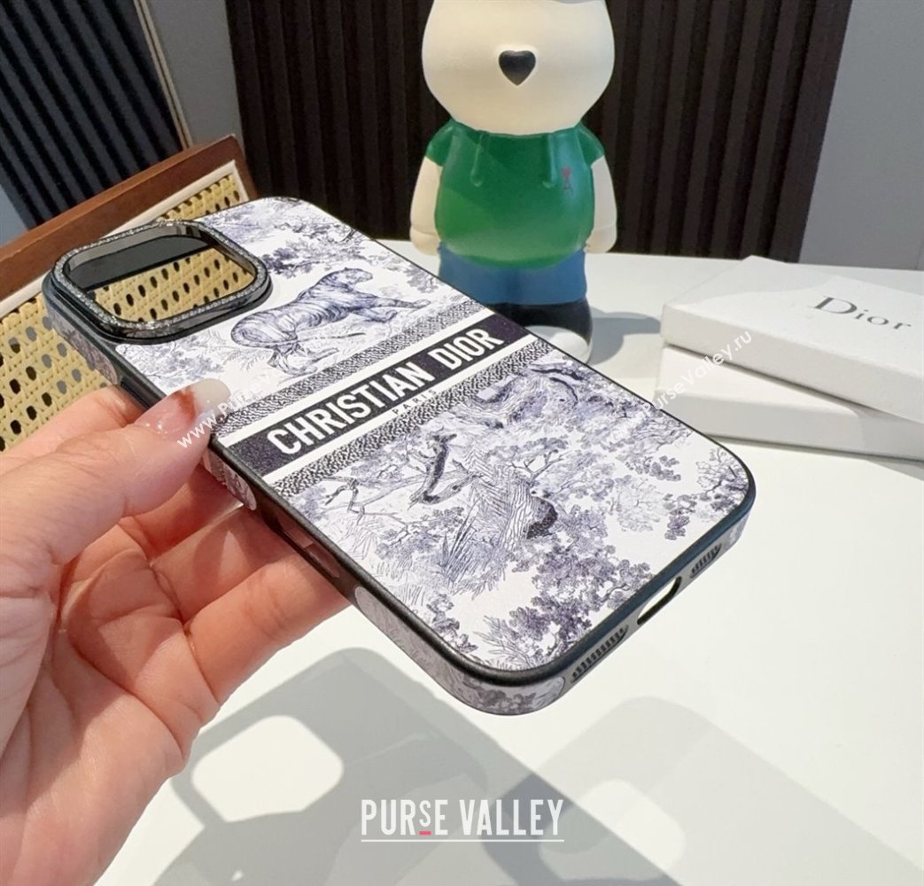 Dior Toile de Jouy iPhone Holder Blue 2025 0311 (A-250311044)