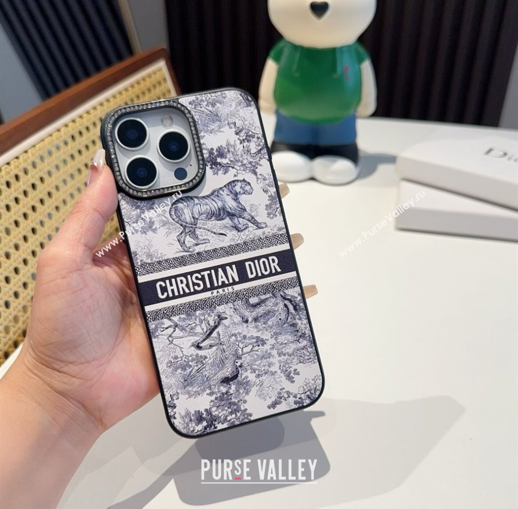 Dior Toile de Jouy iPhone Holder Blue 2025 0311 (A-250311044)