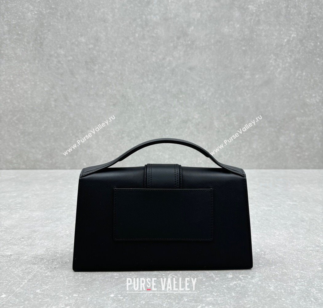 Jacquemus Le Bambino Medium Crossbody Bag in Calf Leather Black/Gold 2025 2056 (ningm-250804030)