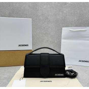 Jacquemus Le Bambino Medium Crossbody Bag in Calf Leather Black/Silver 2025 2056 (ningm-250804031)