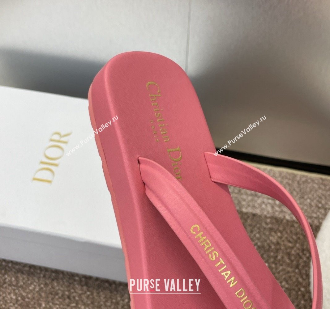 Dior Diorsea Flat Thong Sandal in Calfskin Pink 2024 0724001 (MD-240724058)