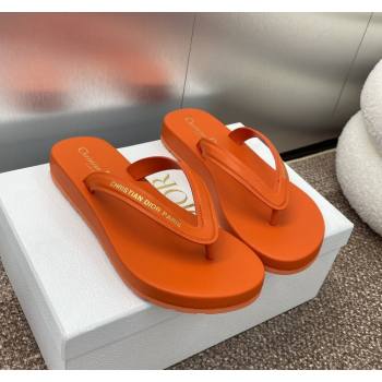 Dior Diorsea Flat Thong Sandal in Calfskin Orange 2024 0724001 (MD-240724060)