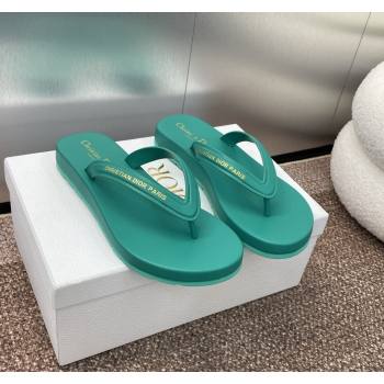 Dior Diorsea Flat Thong Sandal in Calfskin Green 2024 0724001 (MD-240724062)