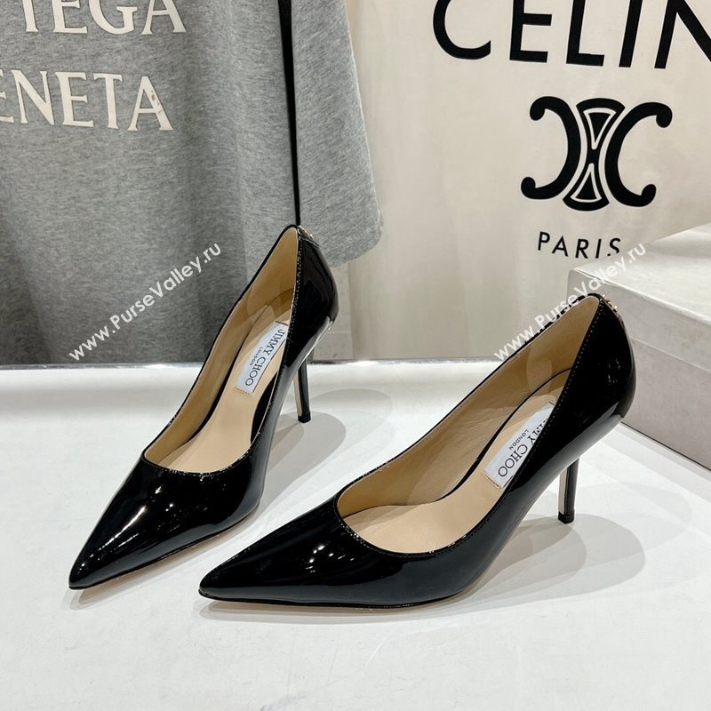 Jimmy Choo Love Pumps 6.5/8.5cm in Patent Leather Black 2024 (KL-241113048)