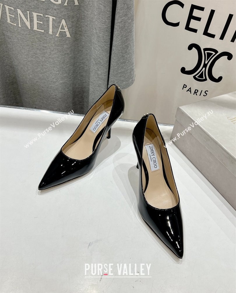 Jimmy Choo Love Pumps 6.5/8.5cm in Patent Leather Black 2024 (KL-241113048)