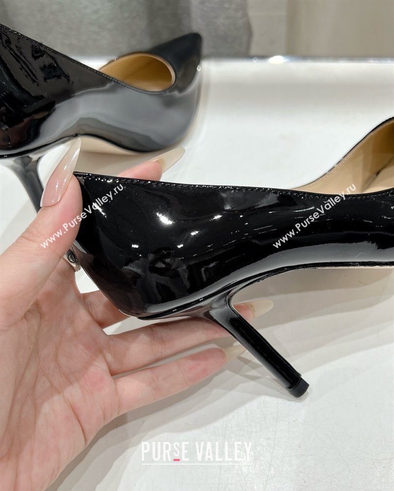 Jimmy Choo Love Pumps 6.5/8.5cm in Patent Leather Black 2024 (KL-241113048)