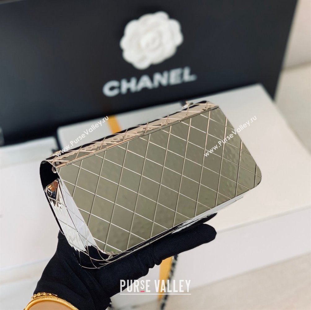 Chanel Metal Evening Bag AS3013 Silver 2022 (JY-22022838)