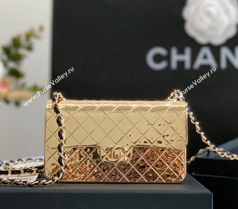Chanel Metal Mini Evening Bag AS3012 Gold 2022 (JY-22022835)